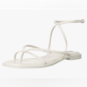 NIB, Steve Madden Agree Sandal White Size 8